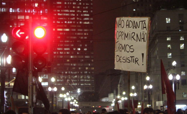 Manifestações de junho de 2013. (Foto: Thiago Borges/Periferia em Movimento)