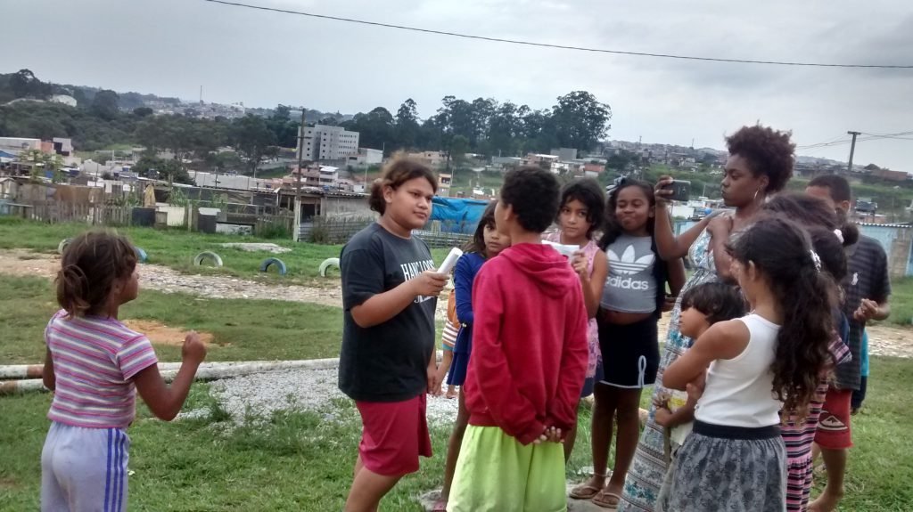 Oficina Repórter da Quebrada na Ocupação Jardim da União.