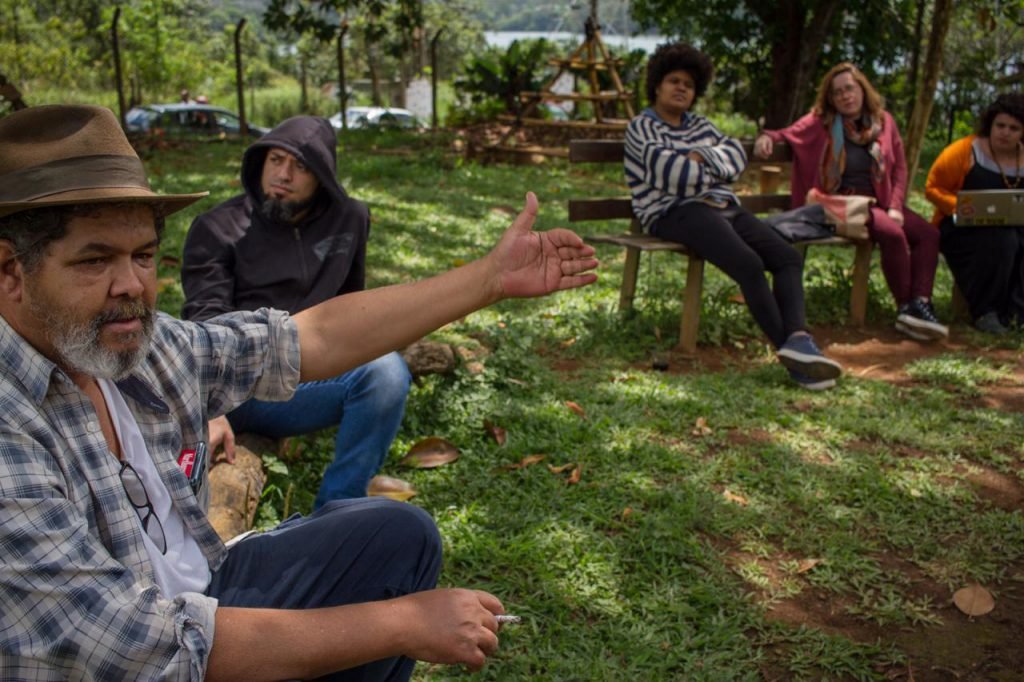 José Soró em debate promovido pela Rede Jornalistas das Periferias, em outubro de 2018 (foto: Léu Britto)
