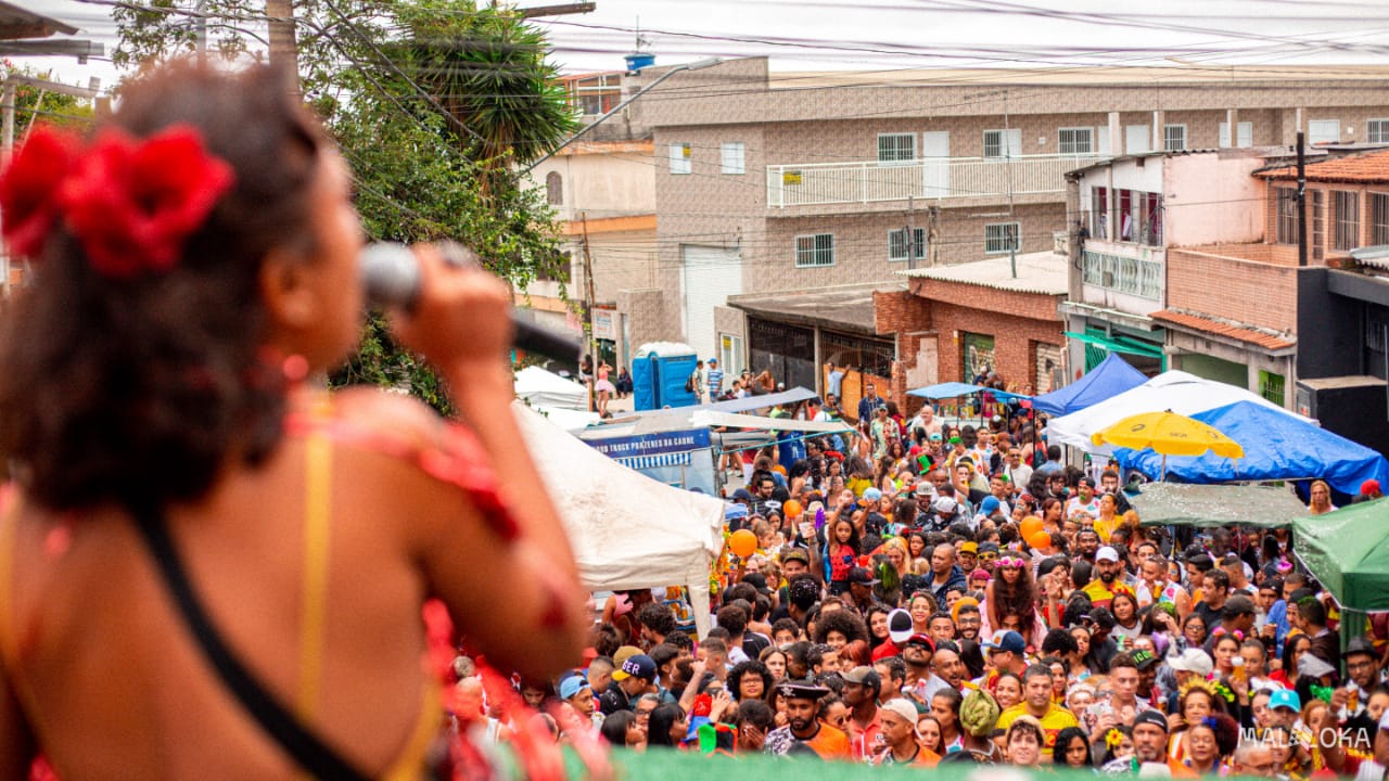Anabela Gonçalves em trio elétrico do Bloco do Beco durante carnaval (Foto: Maloka Filmes)
