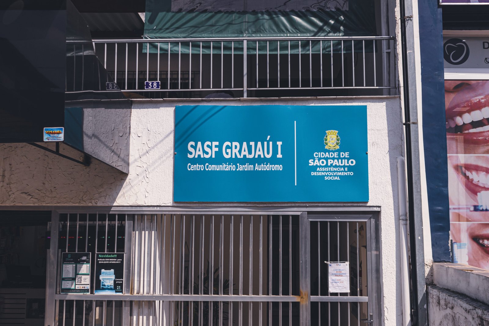 Fachada do SASF, no Jardim Varginha