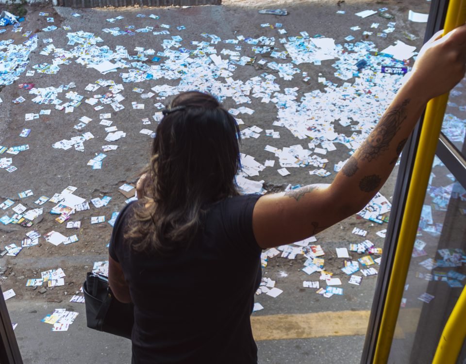 O caminho de casa até o local de votação (foto Pedro Salvador)