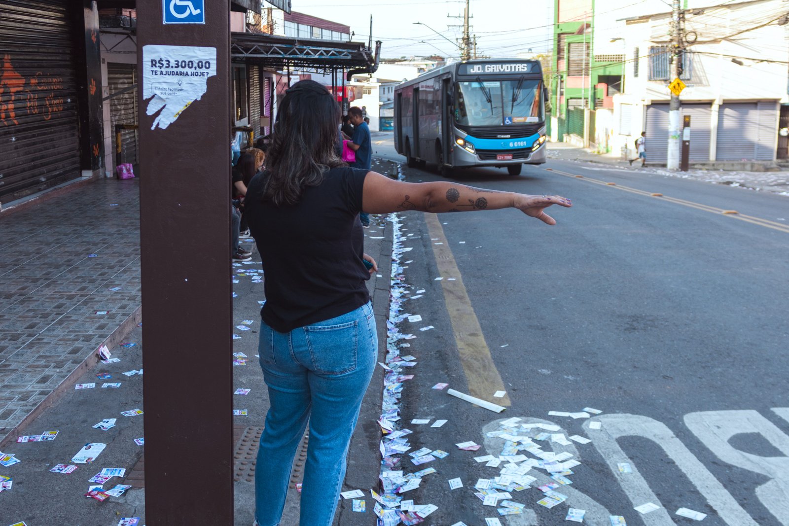 O caminho de casa até o local de votação (foto Pedro Salvador)