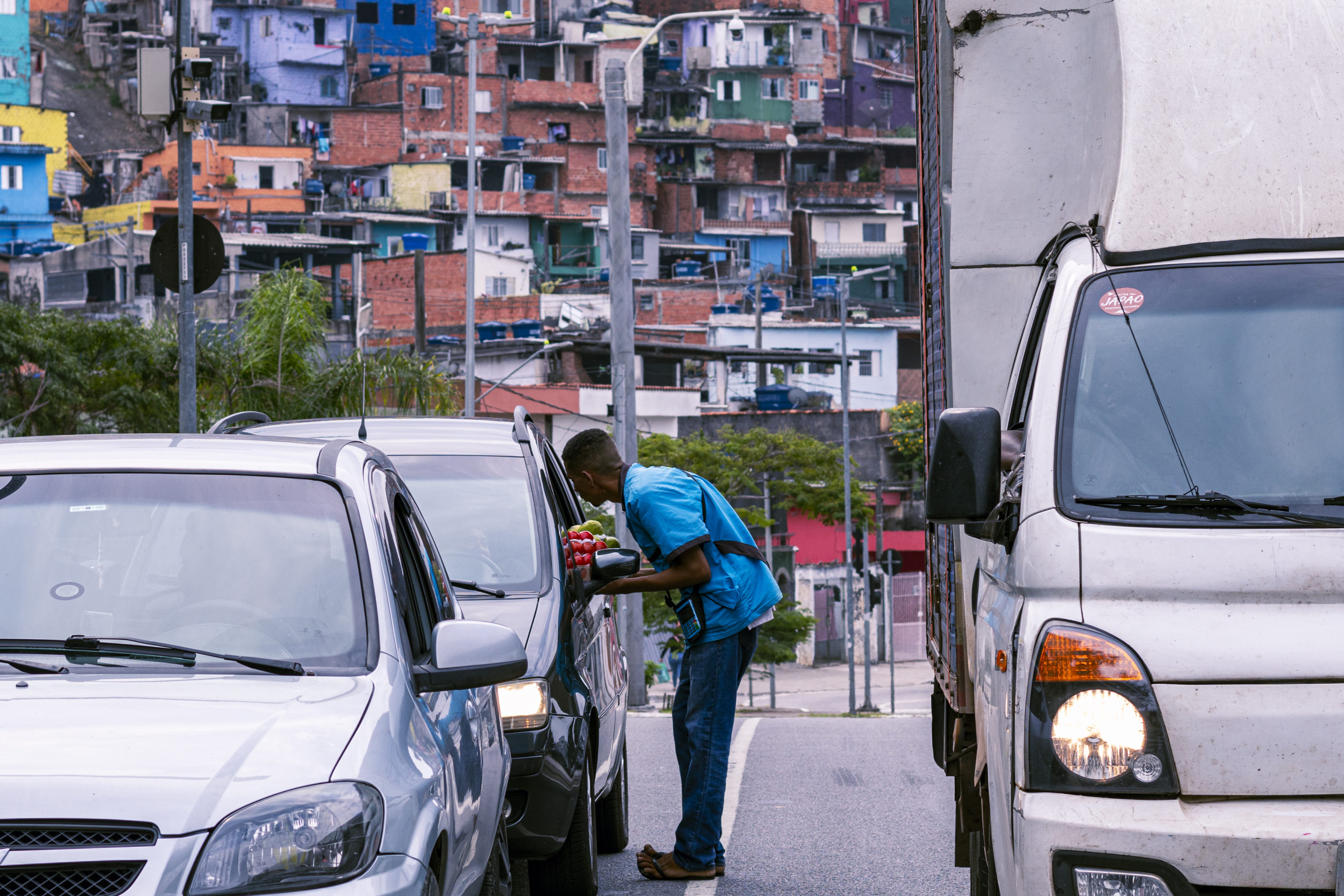 Marcos Vinicios Rosa, ambulante no Parque Figueira Grande