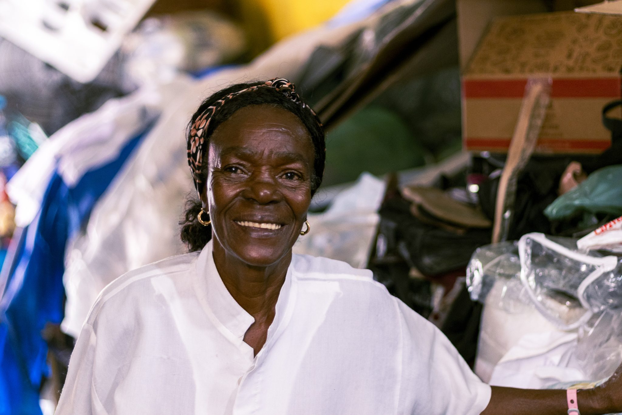 Maria Aparecida Rodrigues, conhecida como Cida Preta, catadora de recicláveis