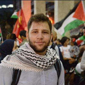 Mohammed Ayoub, refugiado palestino, na avenida Paulista