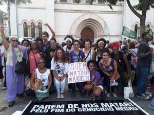 Integrantes da Marcha das Mulheres Negras em São Paulo (arquivo pessoal)