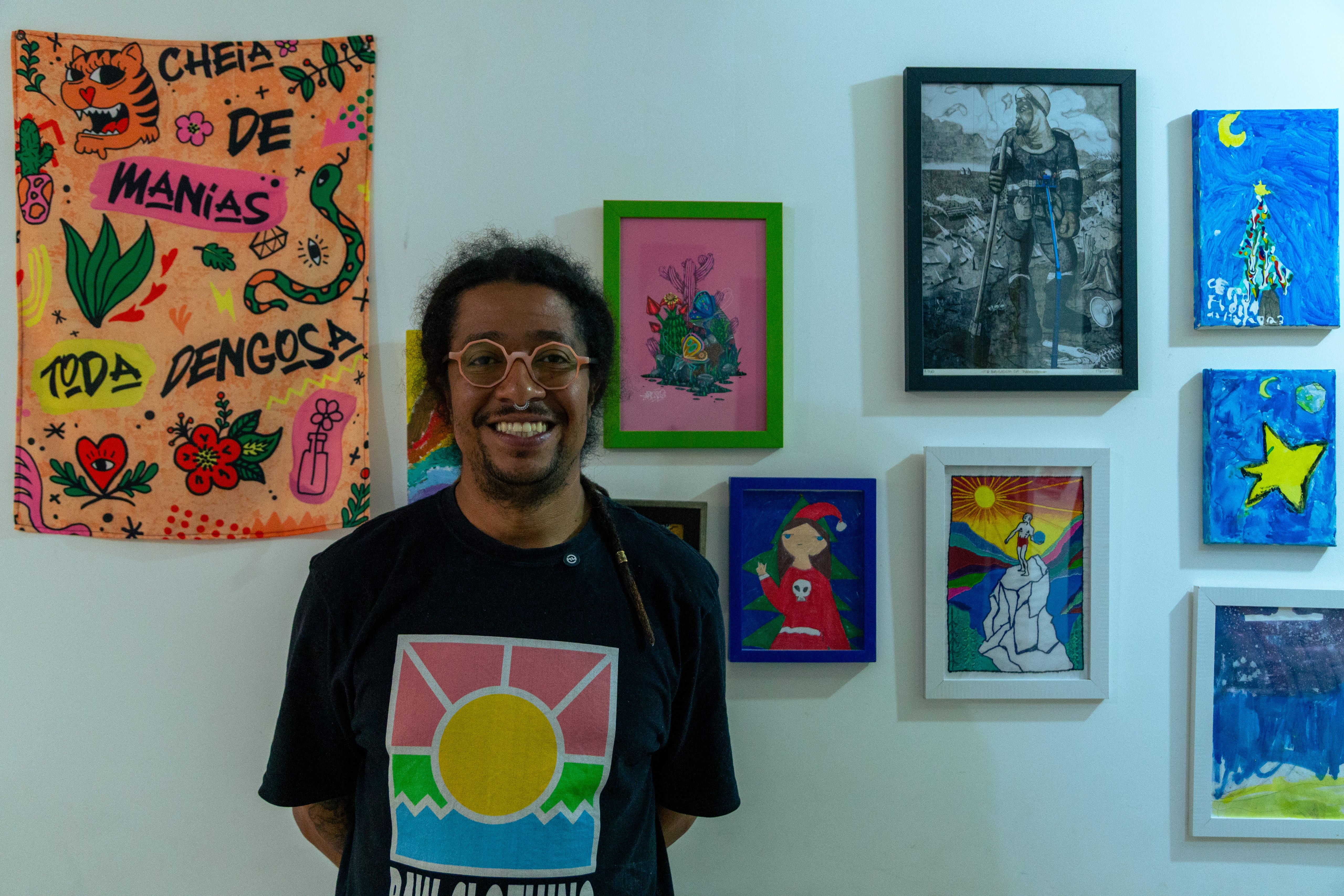 O arte educador e rapper Tiago Cabeça, morador do Jardim Fraternidade, no Capão Redondo. Aos 42 anos, o mineiro de Juiz de Fora é pai de 3.