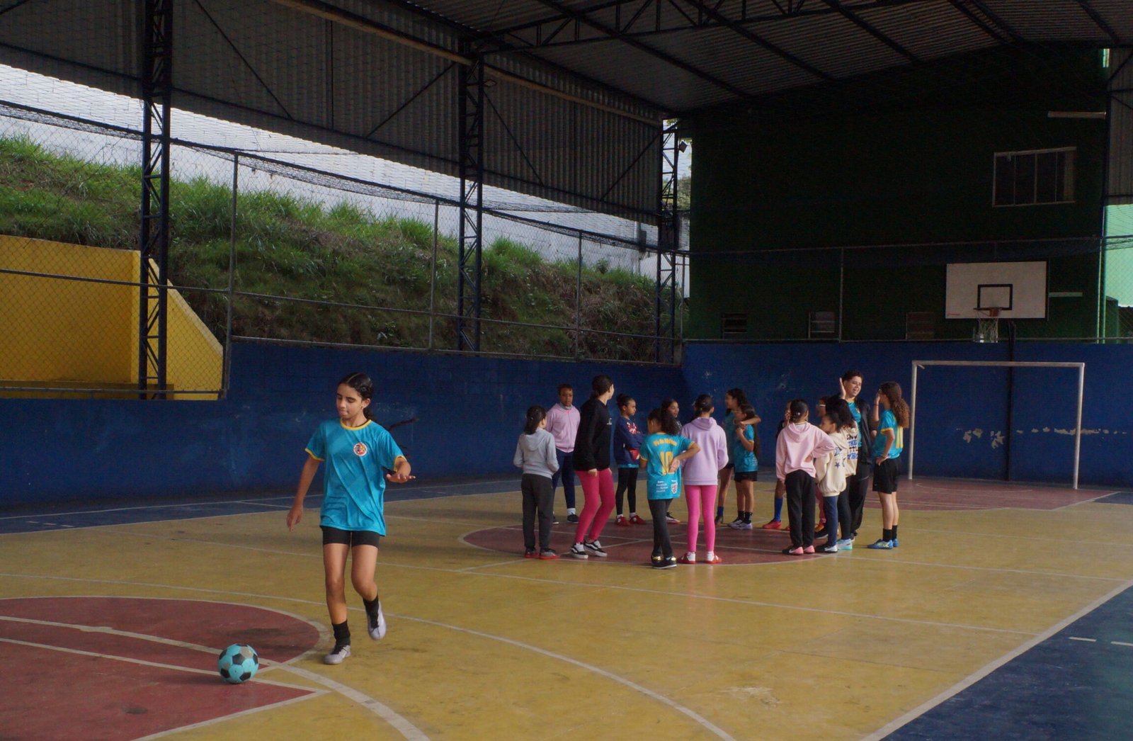 Pé de Moleca, iniciativa de futebol para meninas no Campo Limpo, Zona Sul de São Paulo (foto Carolina Rosa)