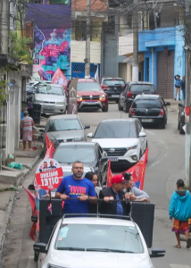 Dheison (PT) em campanha (foto divulgação)