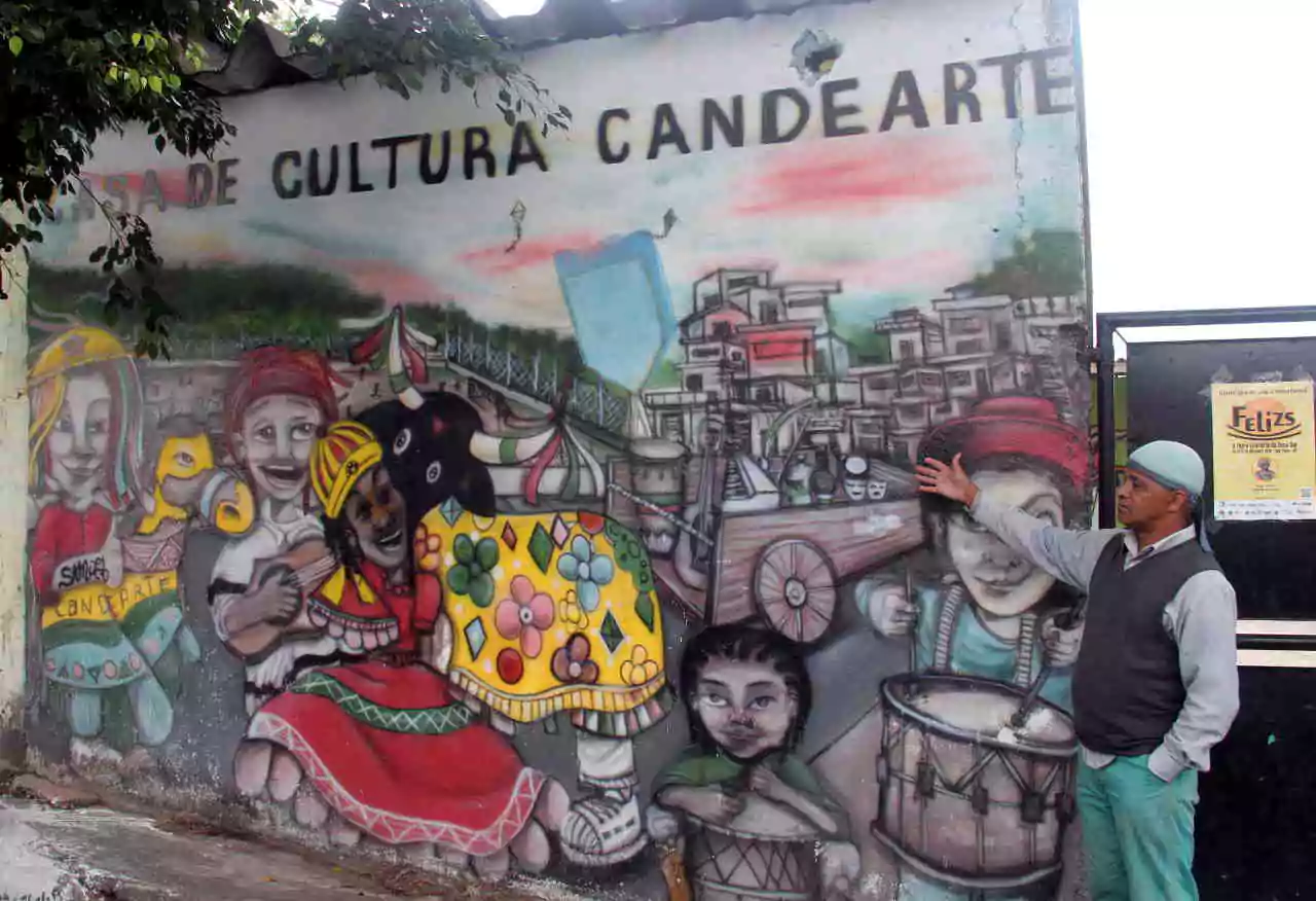 Mestre Magela na Casa de Cultura Candearte (foto arquivo pessoal)