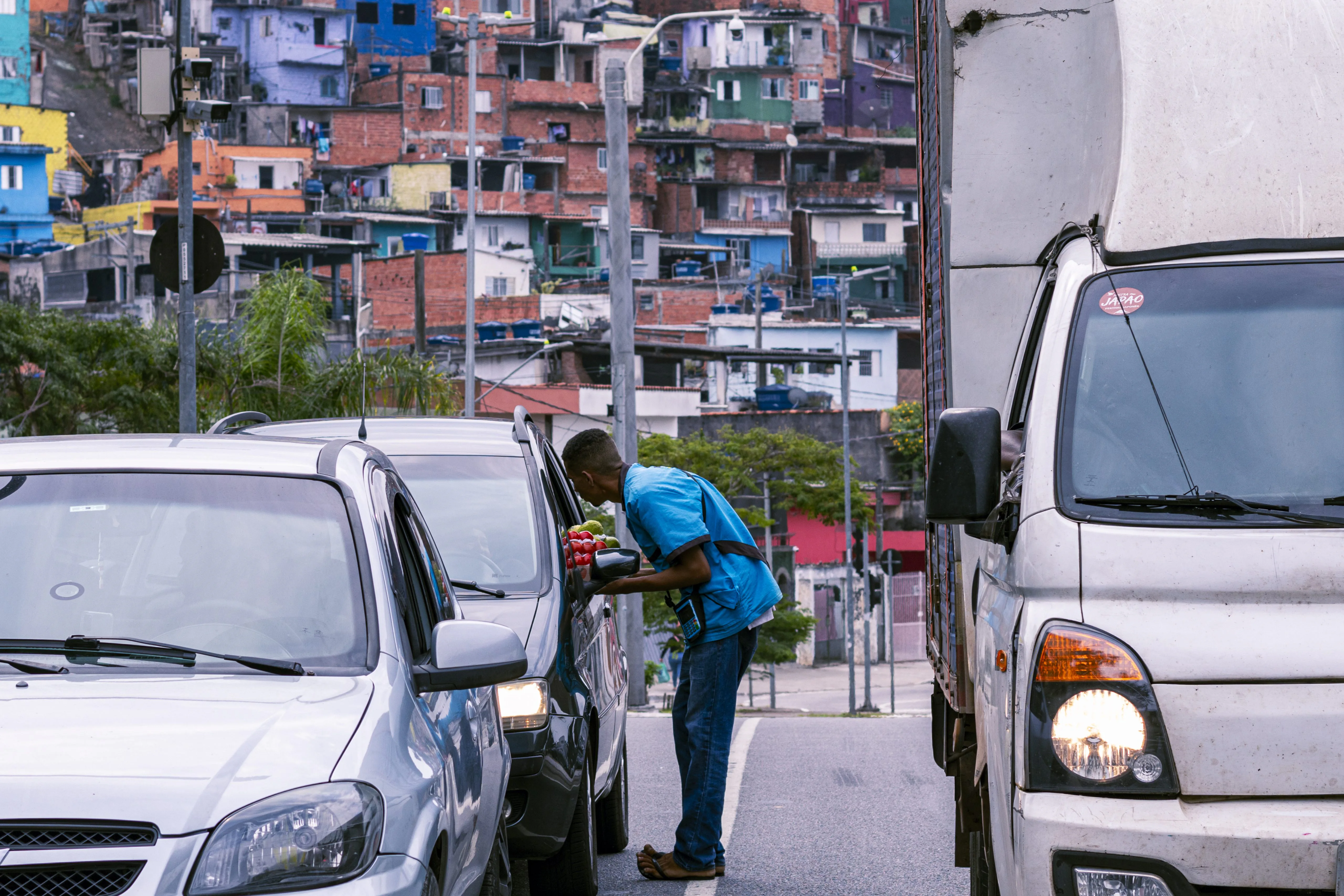 Marcos Vinicios Rosa, ambulante no Parque Figueira Grande