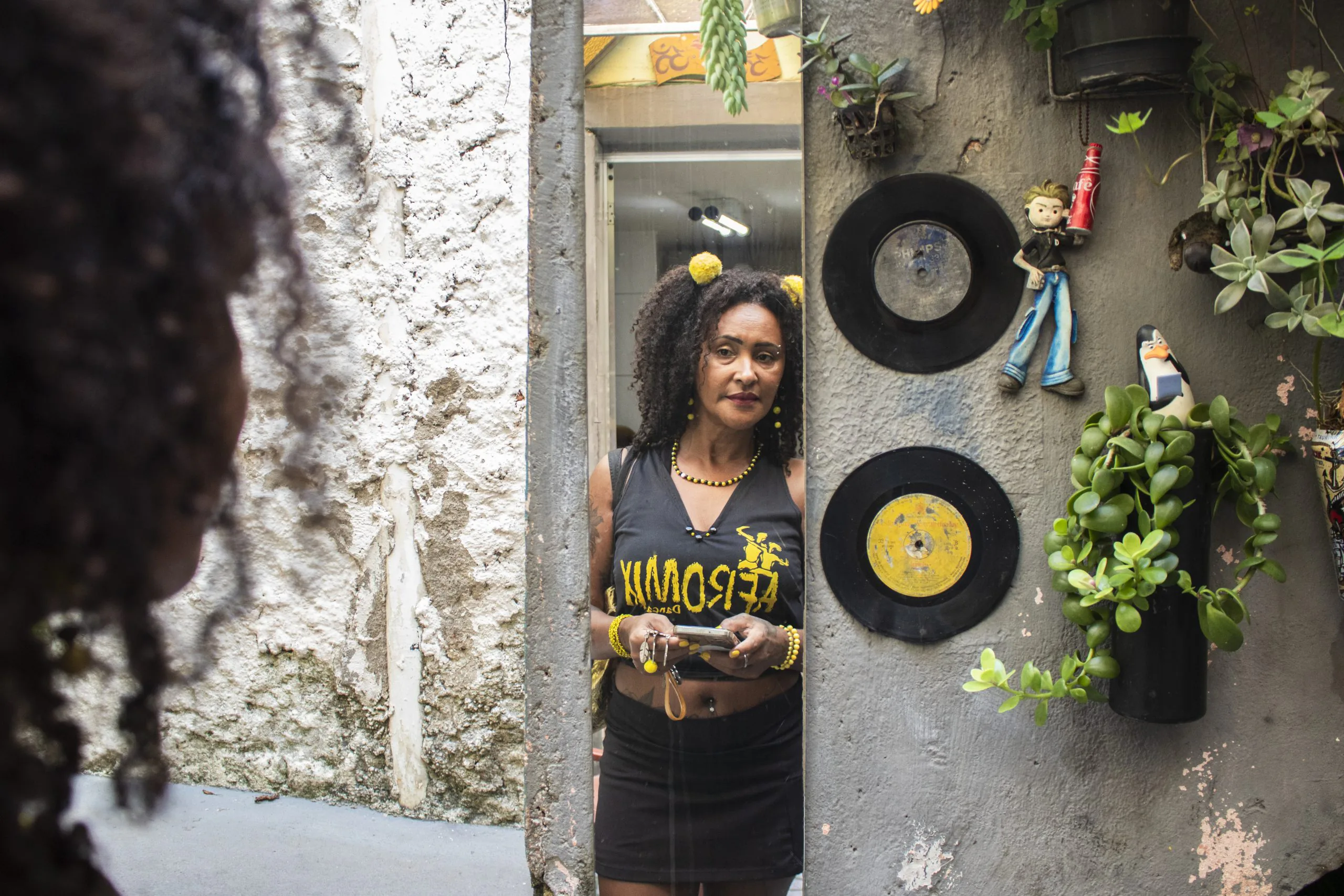 Evani Tomaz, aluna-voluntária do Afromix