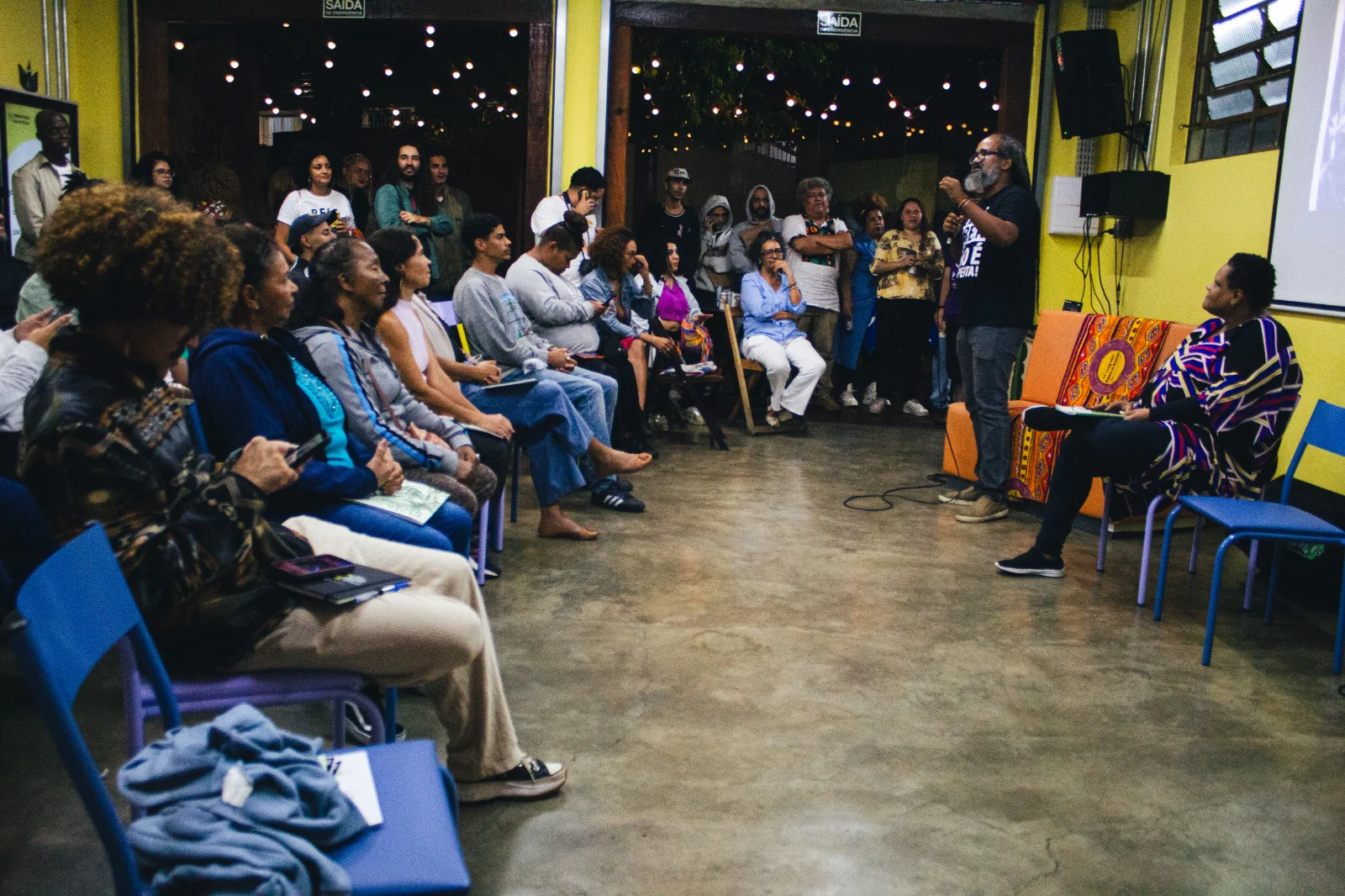 Conferência na periferia da zona Sul de São Paulo reuniu especialistas e militantes (foto Luiz Fernando Petty - Iniciativa Negra)
